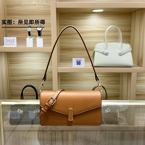女生包新款美式法棍包女单肩斜挎中古腋下简约夏天白色包
