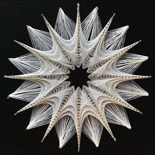 几何绕线钉子画绕线画立体构成作业手工diy材料艺术品客厅摆件