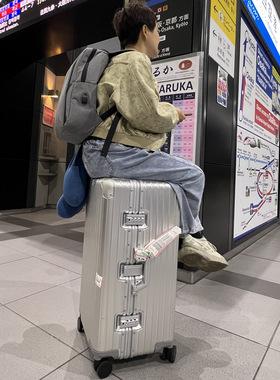 R家品牌代工超大容量全铝镁合金旅行箱运动款加厚32寸托运行李箱