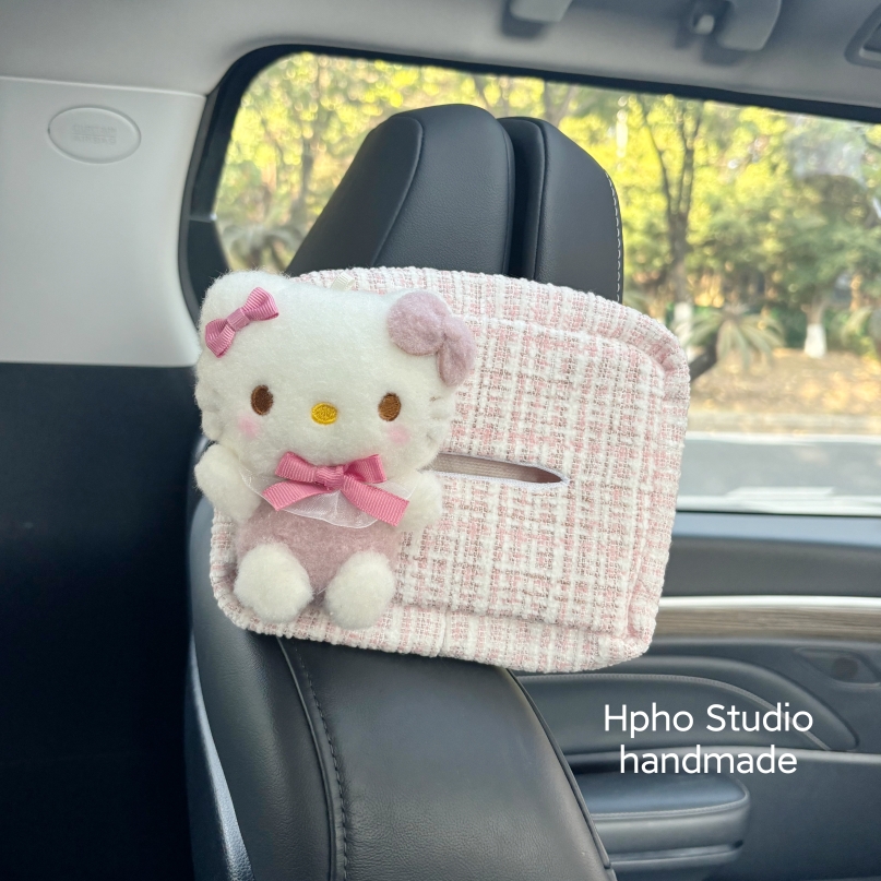 HelloKitty汽车座椅背挂式纸巾盒