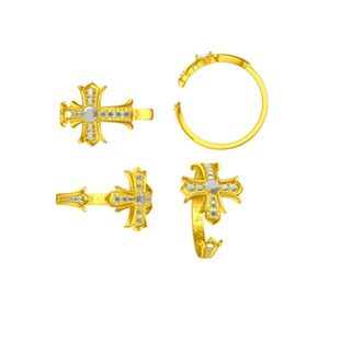 新款十字花戒指黄金石膏模具黄金银首饰diy居家打金黄金石膏模具