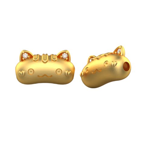 新款法棍猫咪吊手链黄金石膏模具打金工具居家打金diy打金模具