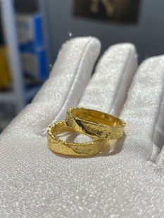 新款山系对戒锤纹戒指石膏模具金银首饰打金工具居家打金模具