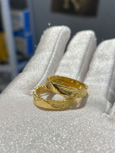 新款山系对戒锤纹戒指石膏模具金银首饰打金工具居家打金模具