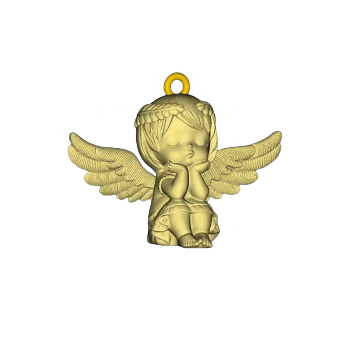 新款天使女孩吊坠黄金石膏模具打金工具居家打金diy制作打金模具