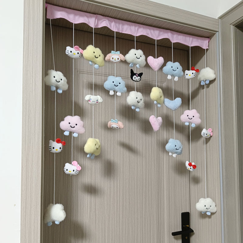 隔断帘美乐蒂女孩卧室房间门帘