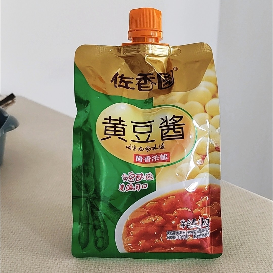 新货正品佐香园熟酱1KG(2斤装)黄豆酱袋装东北大酱熟酱美味伴侣大