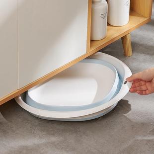脸盆洗衣盆 SAUCE洗脸盆大号折叠盆家用塑料盆子38.5cm便携式