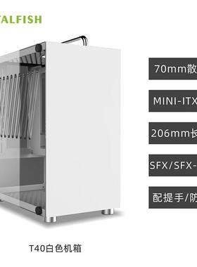 鱼巢 (MetalFish)酷鱼T40迷你ITX机箱 白色/蓝色/粉色/SFX电源 A4