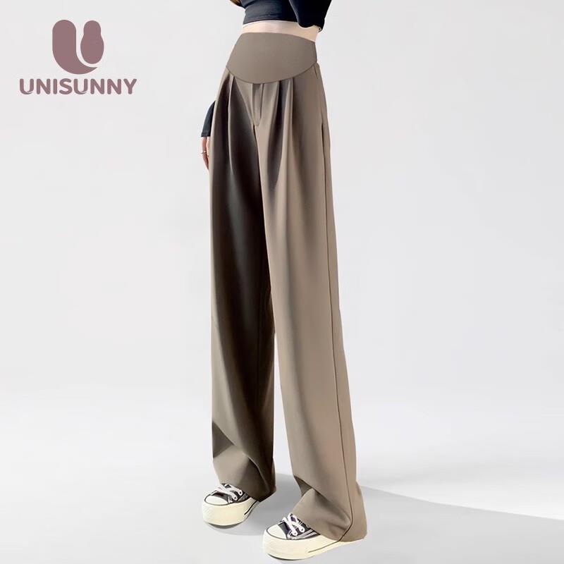 unisunny孕尚孕妇裤夏季外穿打底休闲裤孕早期托腹显瘦阔腿裤上班