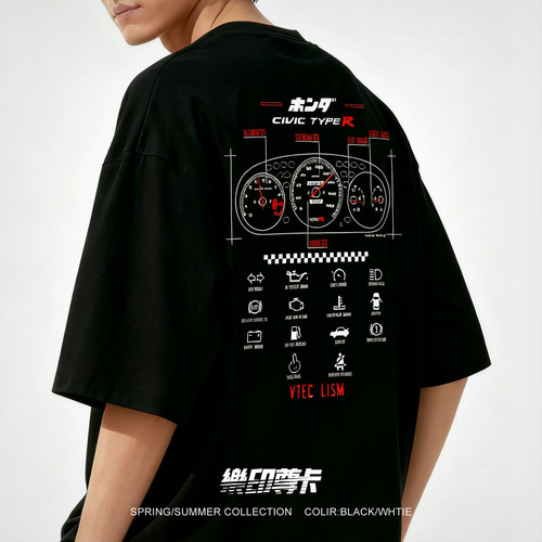 EK9仪表T恤CIVIE思域短袖