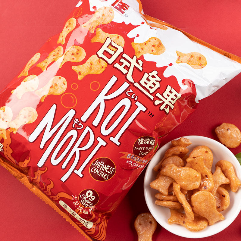 上好佳日式鱼果海苔味70g薯片零食儿童小吃90后怀旧儿时休闲食品