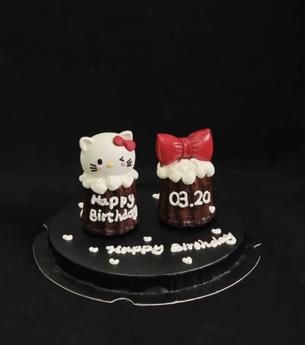 520情人节蛋糕装饰摆件可露丽爱心小熊蜡烛女神生日情侣烘焙插件l