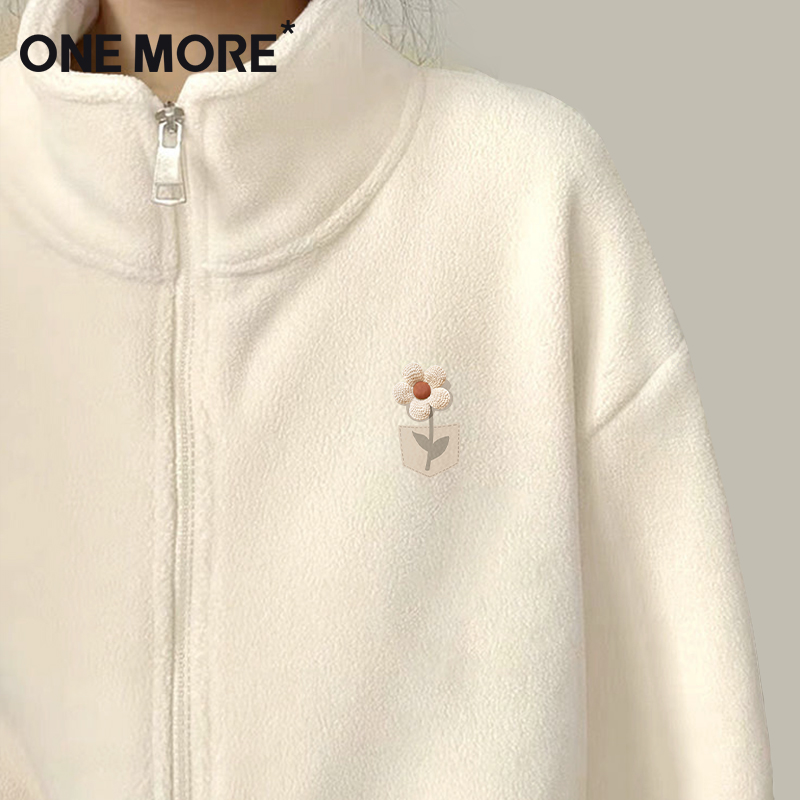 onemore摇粒绒外套女秋冬季