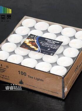 100pcs smokeless candles Boil tea candle tealight lights蜡烛