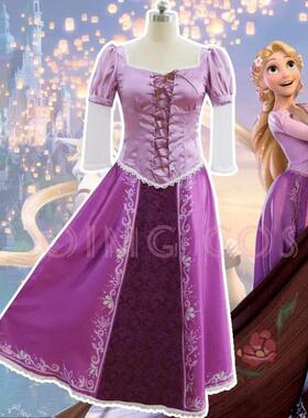 Tangled Rapunzel Cosplay Costume Adult Carnival Uniform