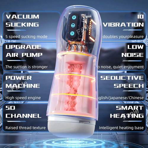 Automatic Sucking Masturbator for Men Pocket Pussy Penis