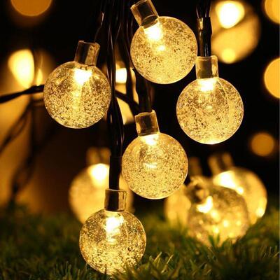 10M 50Led Solar Powered Bulbs Led String Lights for Outdoor