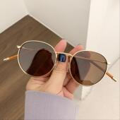Round sun retro for fashion polarized men sunglasses glasses