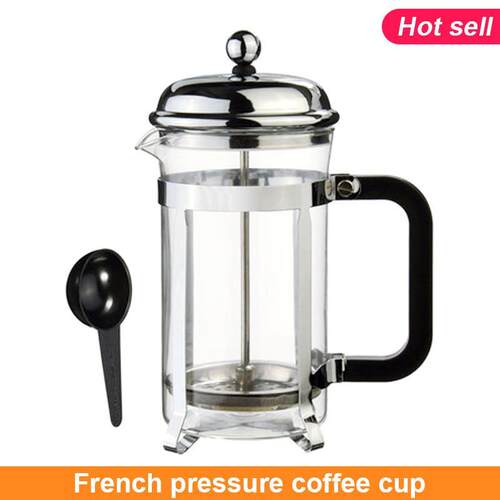 sliver french press coffee maker cafetiere cup frame heat-re