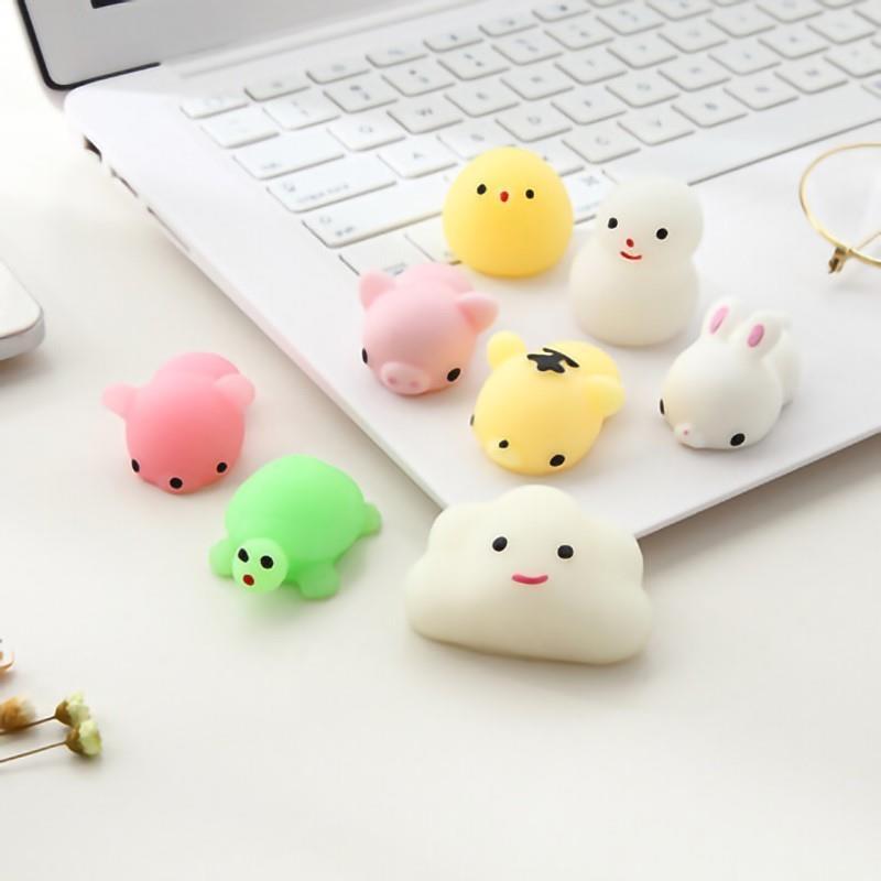 10Pcs/set Mochi cute pop it animal pinch fidget toys adult