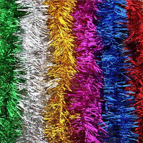 2m Glitter Tinsel Garland Colorful Christmas Tree Bar Decor