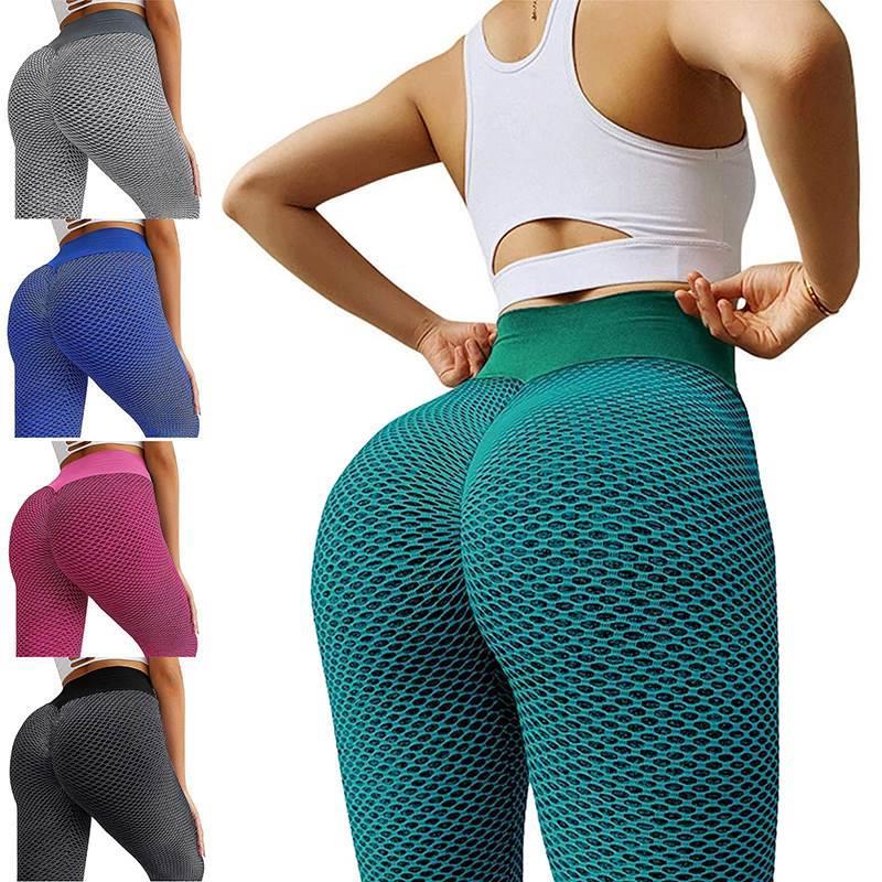 Gym Yoga Pants Female High Waist Butt Lift Leggins Fitness