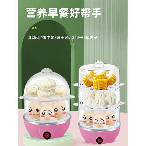 跨界110V煮蛋器家用自动断电煮蛋器新型迷你多功能蒸蛋器