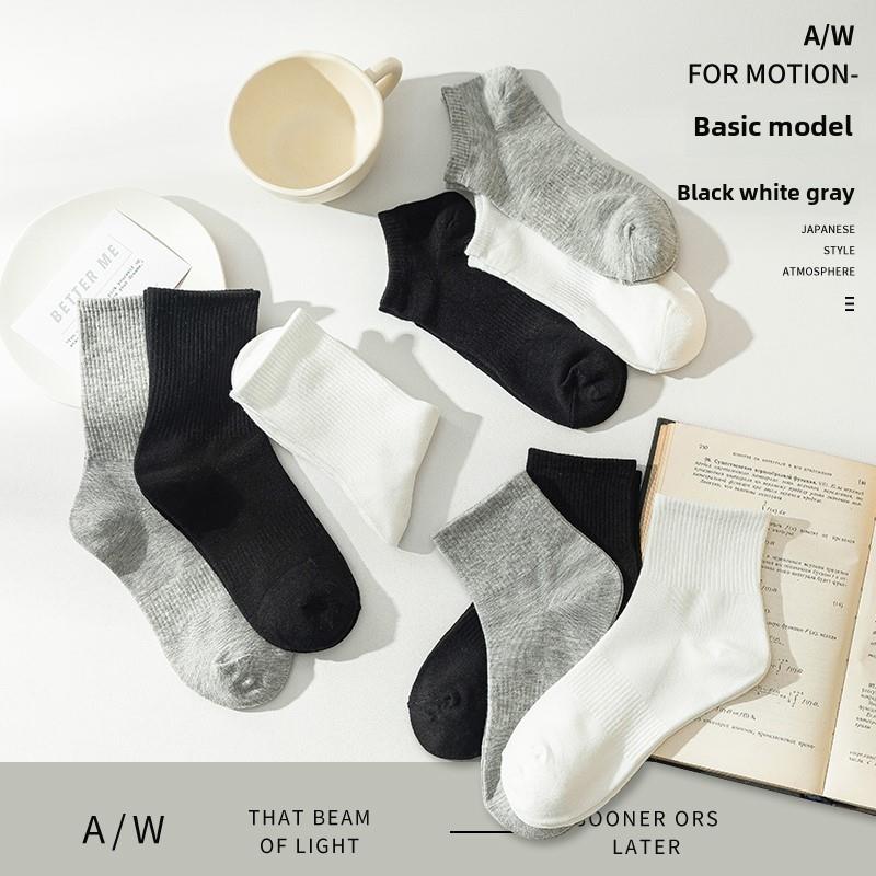 socks men mens cotton socks socks for men white black 男袜