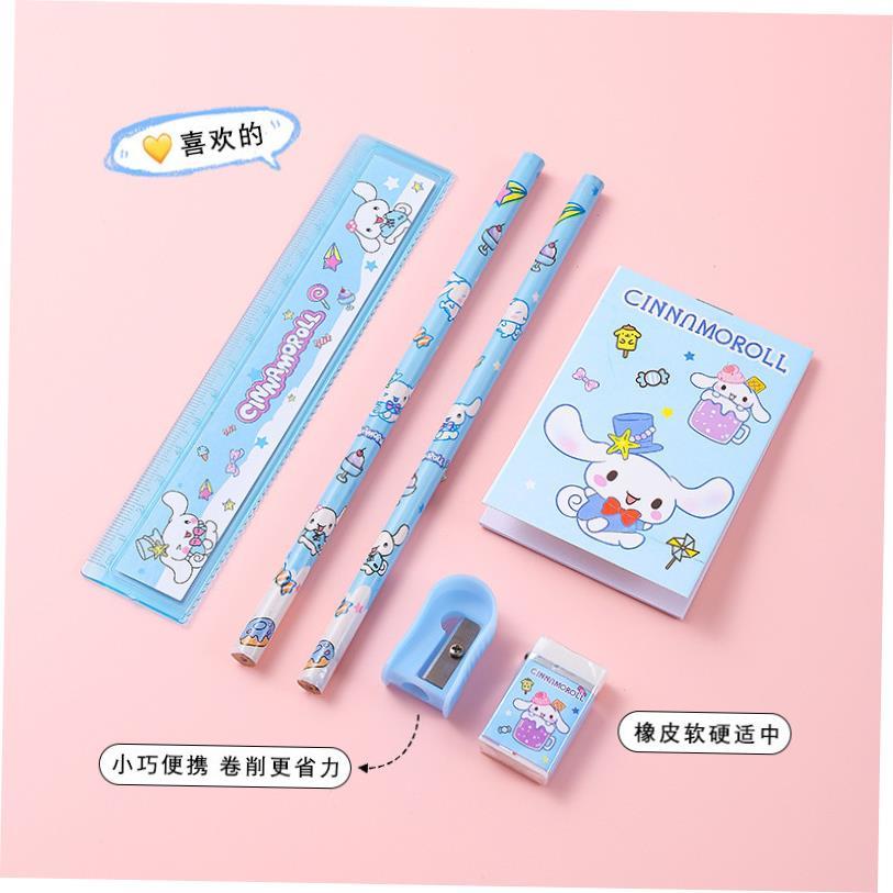 stationary sanrio文具套装 cinnamonroll kuromi pencil eraser