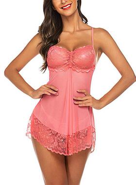Erotic Lingerie Sexy Sling Women's Mesh Nightdress
