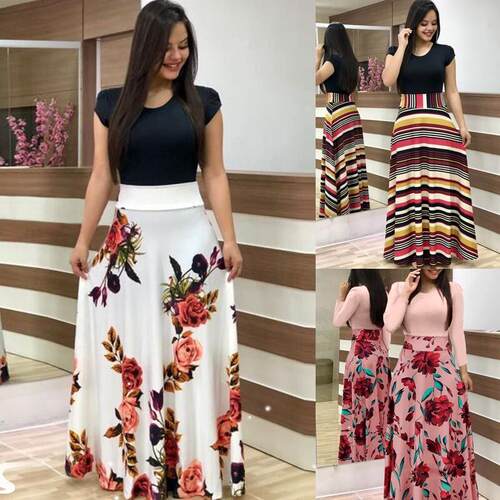 African Dresses For Ladies Summer Maxi Dress Women Clothes女