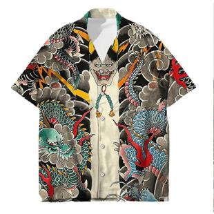 irts For Men Fashion Summer Harajuku Casual Oversized Shirts