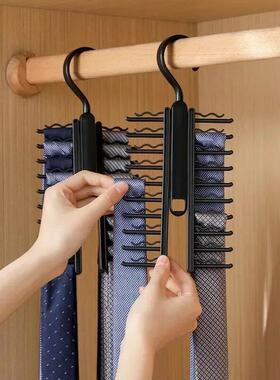 Tie Hanger Rotatable Necktie Storage Rack Wardrobe Organizer