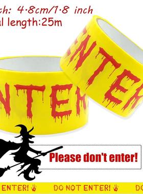 Halloween Decorations Scary Caution Tape,Do Not Enter Yellow