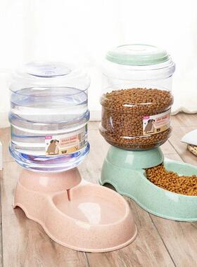 Large Capacity Pet Feeder Bowls Small Dog Food Bowl Automati