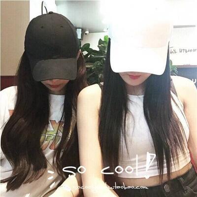 Men Women New Black Baseball Cap Hip-Hop Adjustable Bboy Cap