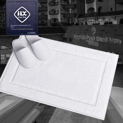 Hotel household bathroom floor mat cotton towel浴室地巾地垫