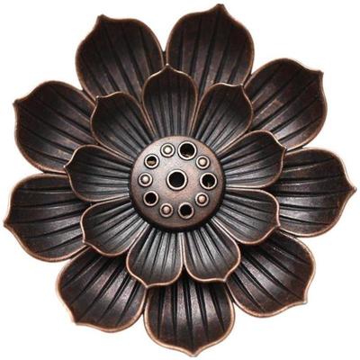 Ceramic lotus incense tray with incense holder incense