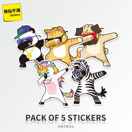 嘻哈风行李箱贴纸墙壁防水