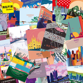 日默瓦行李箱贴纸复古防水旅行箱文艺怀旧酒店纪念贴画