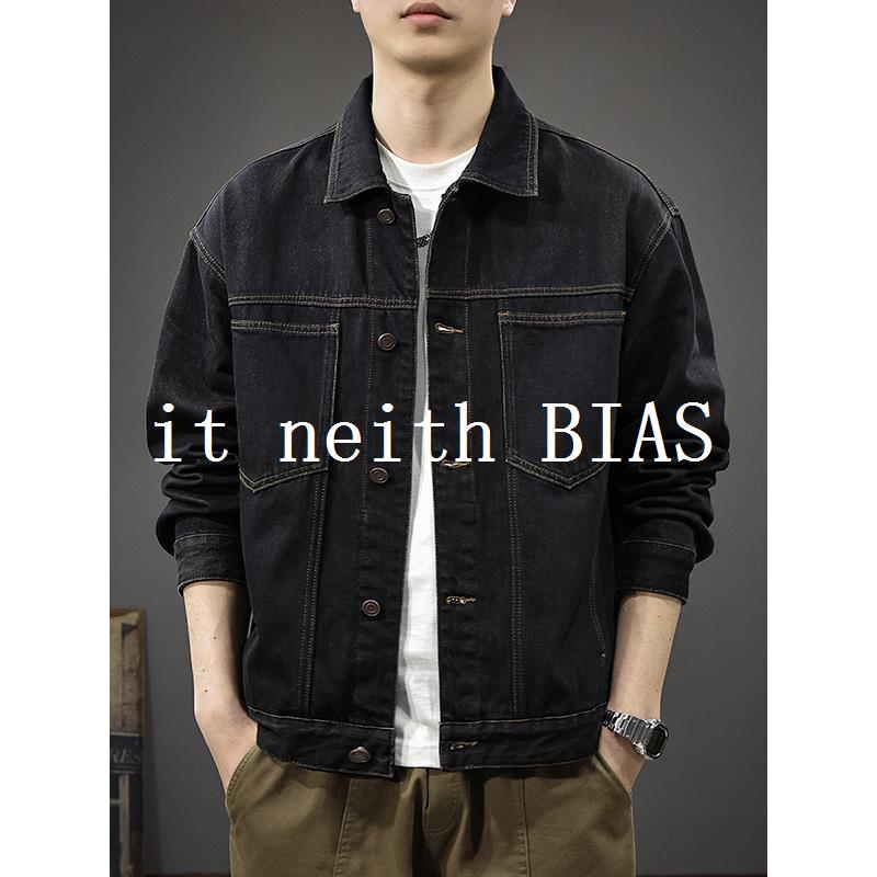 it neith BIAS2025秋季高级原色纯棉牛仔外套男美式覆古新款夹克