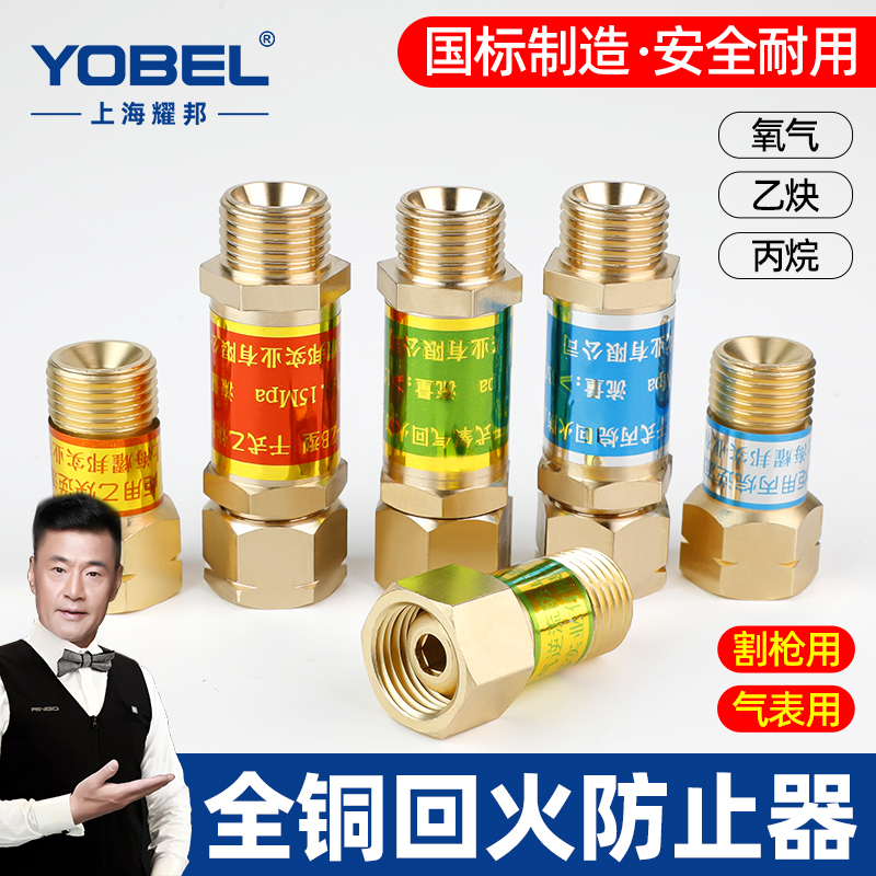回火防止器氧气割枪回火阀丙烷防爆氧气乙炔表干式煤气回火器