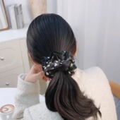 3件8折 真丝发圈女简约百搭高弹力丸子头缎面大肠圈韩系高级感