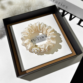 气质丸子头女 森系半扎发时尚 3件8折 桑蚕丝真丝发圈小肠圈法式