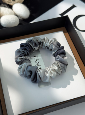 【3件8折】真丝发圈女高级感洋气时尚丸子头花大肠发圈2026新款缎