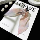 真丝抓夹女刘亦菲同款 3件8折 垂耳兔鲨鱼夹气质百搭高级感缎面