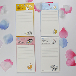 巨门文具漫说3x5笔记型便利贴50入留言备忘横线便条N次贴记事便签