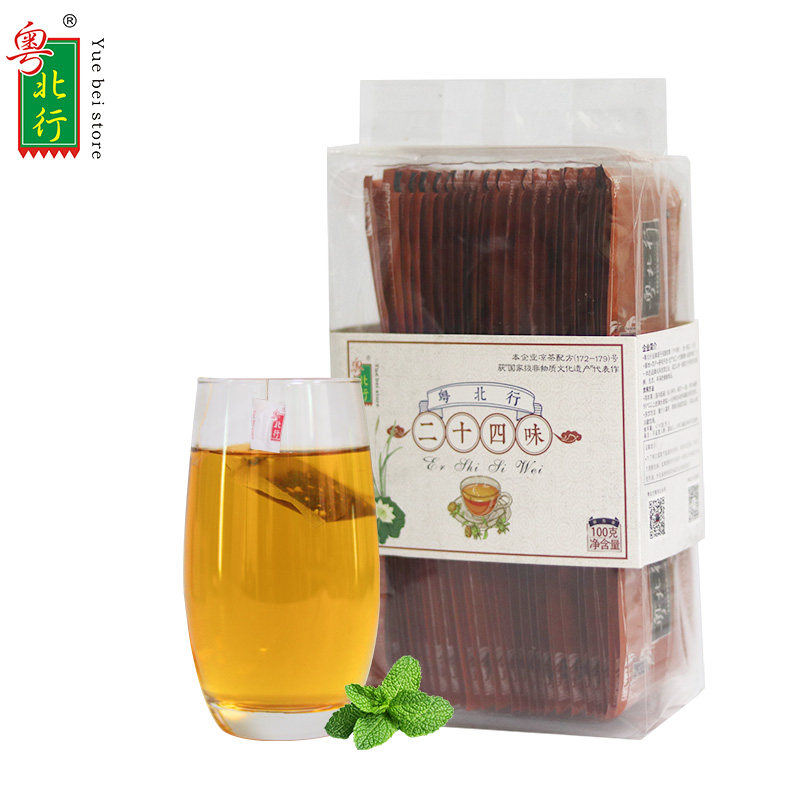 粤北行 二十四味 广东凉茶特产 传统配方实惠装湿气去毒 清凉下火