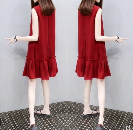 Influx of European goods 2022 summer new pattern Korean Edition Women's wear vest skirt Mid length version Easy Dress Pleated skirtin the Women's clothing/Boutique , Dress  category - from Buy2taobao.com to provide professional Taobao agent buy service